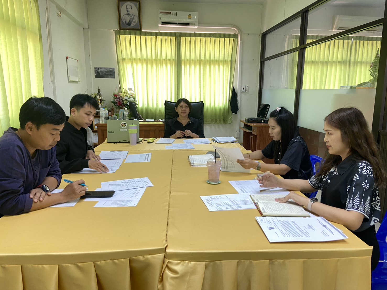 สำนักงานพัฒนาชุมชนอำเภอน้ำปาด ประชุมบุคลากร ประจำเดือนเมษายน 2569